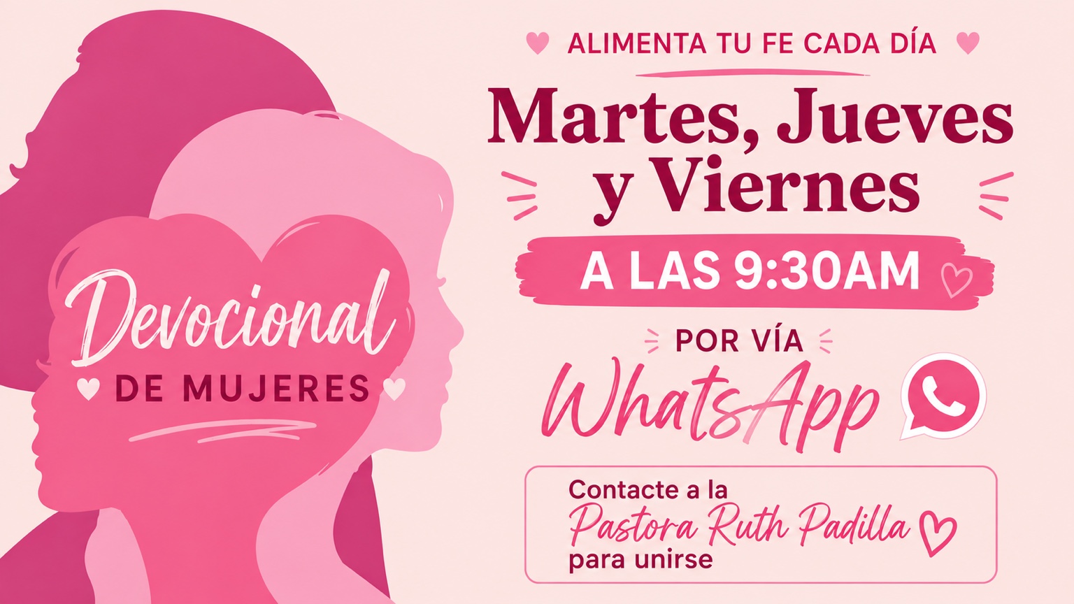 Devocional de mujeres por WhatsApp